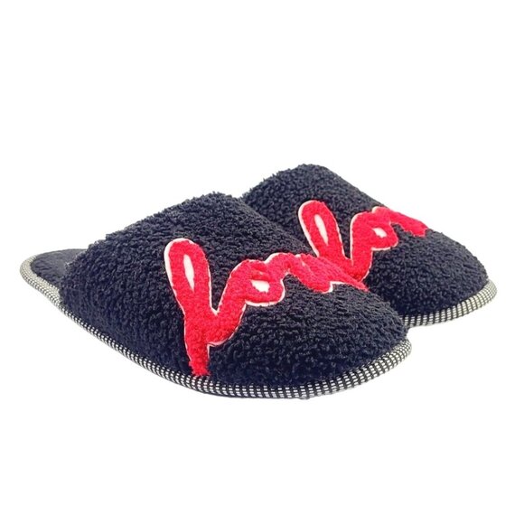 ED Ellen‎ DeGeneres Womens Faux Fur Closed Toe Slip On Slippers - Size 9 - Picture 1 of 7
